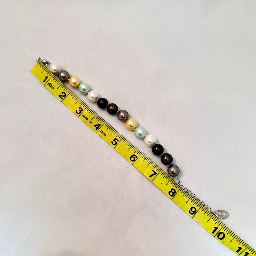 Stauer Multi-Colored Pearl Adjustable Bracelet - image 6